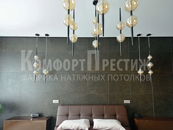 тканевый натяжной потолок 10